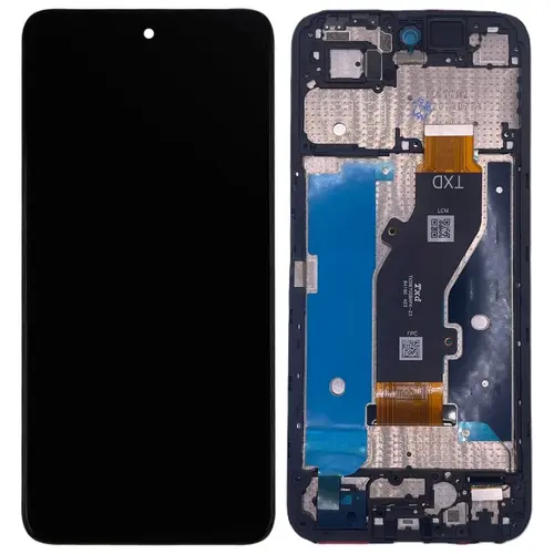 MR3_181807 Дисплей телефона для tecno spark go 1 (kl4) у зборі з сенсором та рамкою чорний PRC