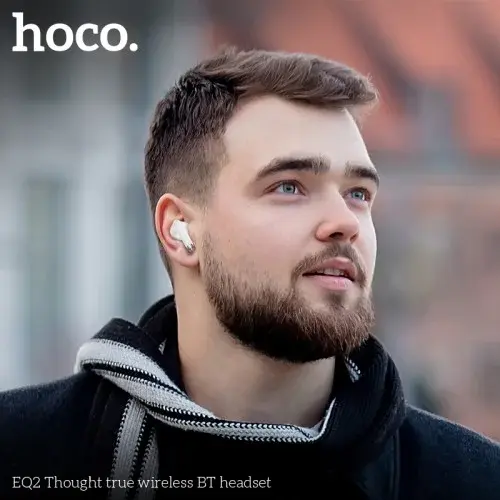 MR4_131420 Навушники бездротові hoco eq2 thought true wireless bt5.3, 7hours, білий HOCO