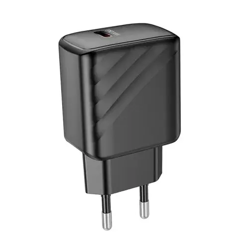 MR4_132446 Мережевий зарядний пристрій hoco cs22a value single port pd30w charger, чорний HOCO