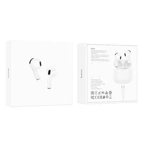 MR4_137280 Навушники бездротові hoco ew78 true wireless stereo headset bt5.4, білий HOCO