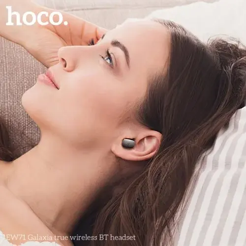 MR4_137357 Навушники бездротові hoco ew71 galaxia true wireless bt5.4, 6hours milky, білий HOCO