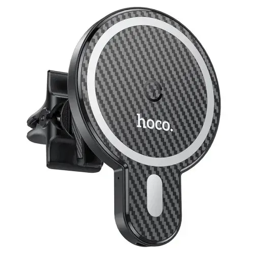 MR4_138109 Автомобільний зарядний пристрій бездротовий hoco ca85 ultra-fast magnetic wireless car holder magsafe 7.5w, 5-15w, чорний HOCO