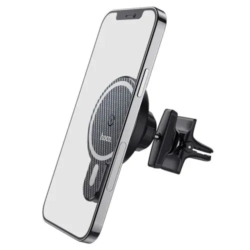 MR4_138109 Автомобільний зарядний пристрій бездротовий hoco ca85 ultra-fast magnetic wireless car holder magsafe 7.5w, 5-15w, чорний HOCO