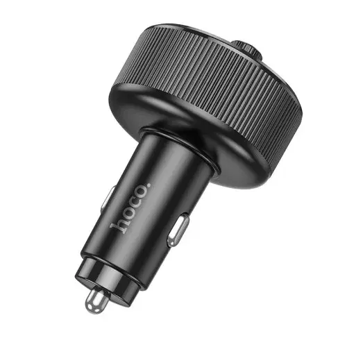 MR4_138645 Fm-трансмітер hoco e82 guerrero, car charger, 2xusb-a, 1xtype-c, pd30w, qc3.0, сірий HOCO