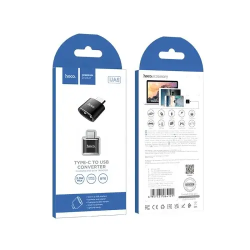 MR4_138679 Перехідник hoco ua5 usb-a to type-c, чорний HOCO