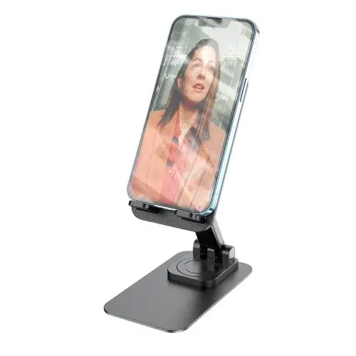 MR4_139631 Тримач настільний hoco ph50 ivey folding rotatable desktop holder, чорний HOCO