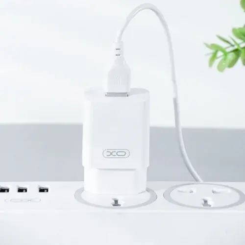 MR4_140320 Мережевий зарядний пристрій xo l99 1usb 2.4a home charger, білий XO