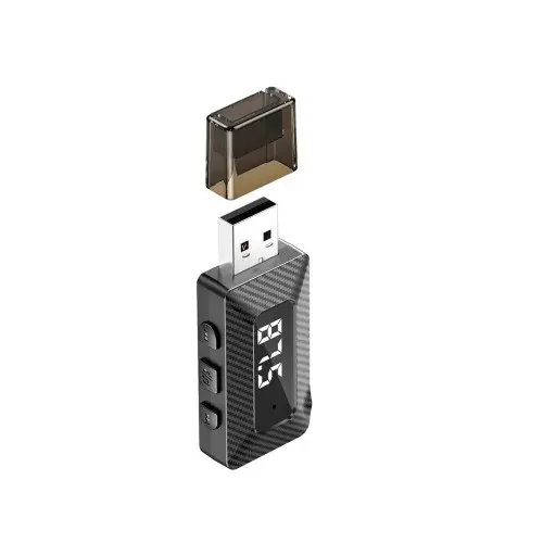 MR4_140389 Fm-трансмітер xo bcc16 bluetooth transmitter support fm transmitter, support tf card, чорний XO