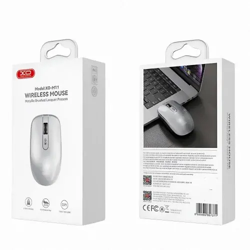 MR4_140392 Комп’ютерна мишка xo m11 yunshen glossy wireless mouse (aa batteries) сірий XO