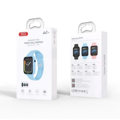 MR4_140425 Смарт-годинник xo h140 kids smart 4g watch, чорний XO