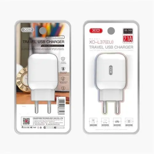 MR4_140429 Мережевий зарядний пристрій xo l37 eu charger, білий XO