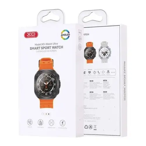 MR4_140452 Смарт-годинник xo watch ultra amoled screen smart sports talking watch sport, чорний XO