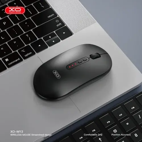 MR4_140462 Комп’ютерна мишка xo m13 tri-mode bluetooth wireless silent mouse, чорний XO