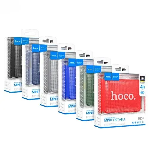MR4_141552 Акустична система hoco bs51 золотистий brick sports bt speaker, чорний HOCO