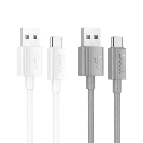 MR4_144027 Кабель hoco x107 favor charging data cable type-c 3a, 1 m, білий HOCO