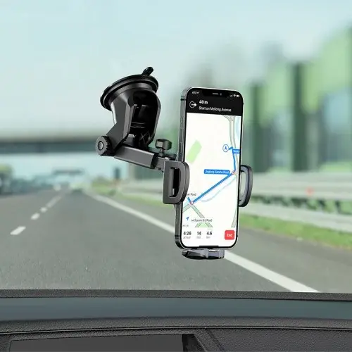 MR4_144185 Автотримач borofone bh53 windy центральна панель car holder, чорний BOROFONE