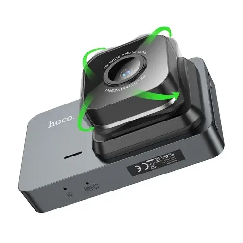 MR4_145090 Відеореєстратор автомобільний hoco dv9, 3 screen driving recorder (720p), чорний HOCO