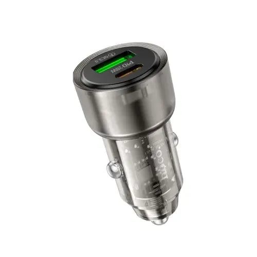 MR4_145268 Автомобільний зарядний пристрій hoco z52 spacious pd38w (1c1a) car charger, чорний HOCO