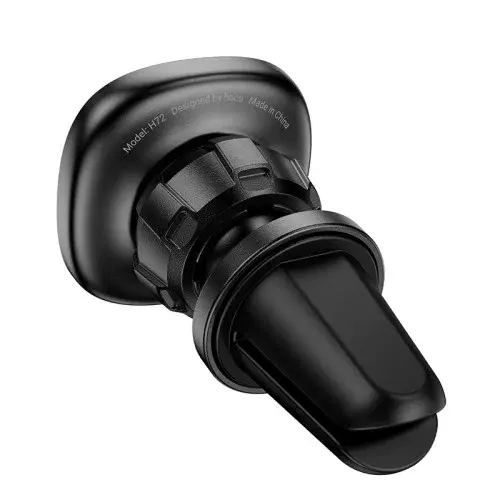 MR4_145283 Автотримач магнітний hoco h72 crown magnetic car holder (вихід повітря), чорний metal, сірий HOCO