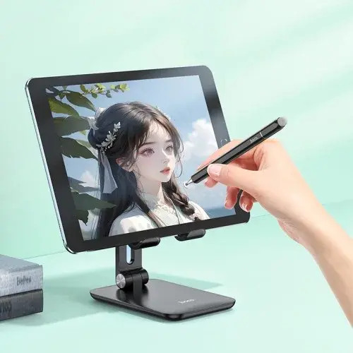 MR4_145607 Стілус hoco gm111 cool dynamic series 3in1 passive universal capacitive pen, чорний HOCO