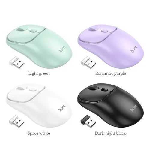 MR4_146151 Комп’ютерна мишка hoco gm25 royal dual-mode business ws mouse, білий HOCO