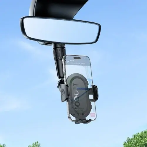 MR4_146171 Автотримач hoco h88 rally ultra-thin car holder (дзеркало заднього виду), чорний HOCO