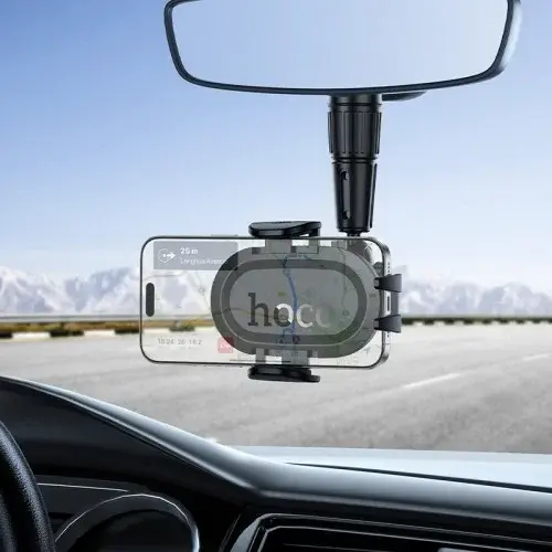 MR4_146171 Автотримач hoco h88 rally ultra-thin car holder (дзеркало заднього виду), чорний HOCO