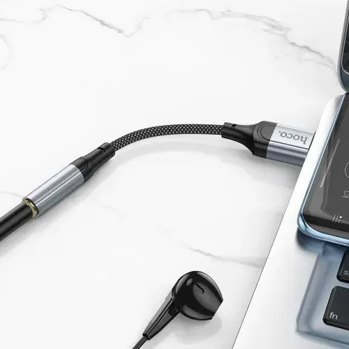 MR4_146718 Адаптер aux hoco ls36 fresh external sound card usb-a to 3.5 0.12 m, чорний HOCO
