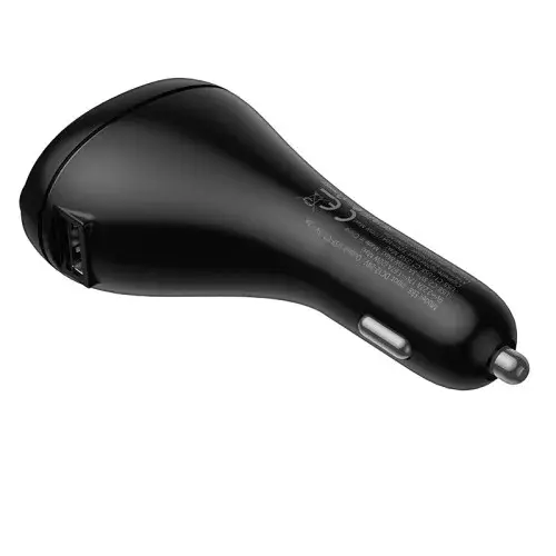 MR4_146743 Fm-трансмітер hoco e88 star car charger, 1xusb-a, 2xtype-c, 35w (2c) cigarette lighter, чорний HOCO