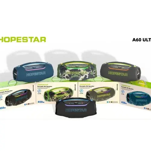 MR4_146903 Колонка акустична bluetooth hopestar a60 ultra with 1pc micrphone 450w, чорний HOPESTAR
