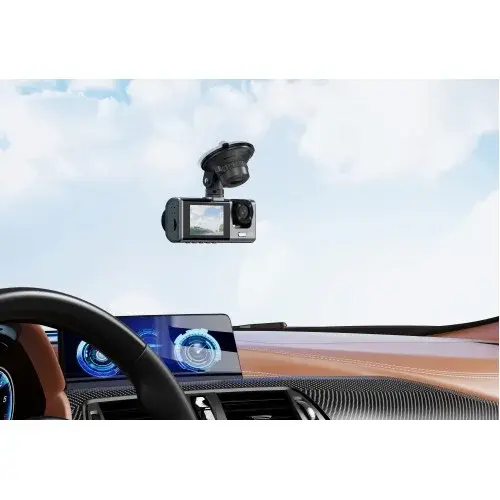 MR4_147301 Відеореєстратор автомобільний xo xj03, front and rear dual camera car recorder 1080 hd video, чорний XO