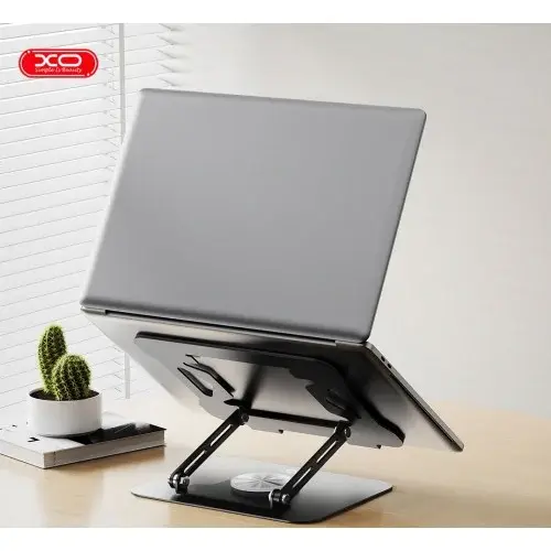 MR4_147312 Настільний тримач xo c153 metal laptop swivel large stand, чорний XO