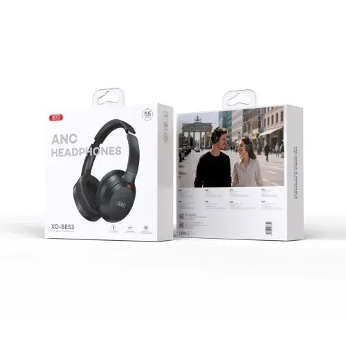 MR4_147326 Навушники накладні xo be53 tough style swivel headband anc headset, чорний XO