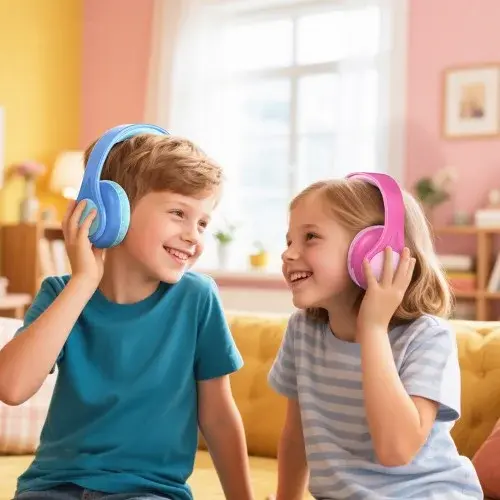 MR4_147327 Навушники накладні xo be54 cartoon kids headphones рожевий XO