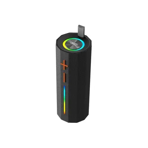 MR4_147333 Акустична система xo f71 hidden carrying handle cylinder led dazzle speaker, чорний XO