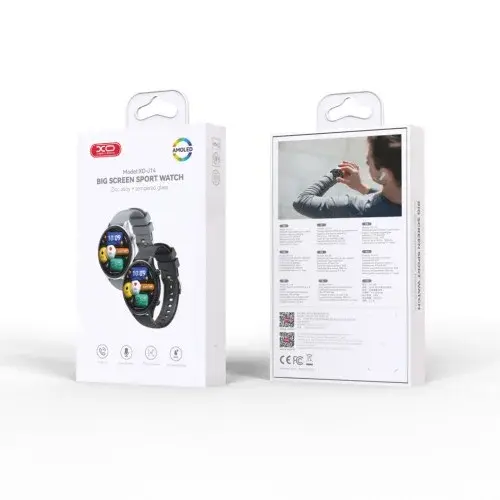 MR4_147351 Смарт-годинник xo j14 round 1.75 amoled large screen sports watch сірий XO