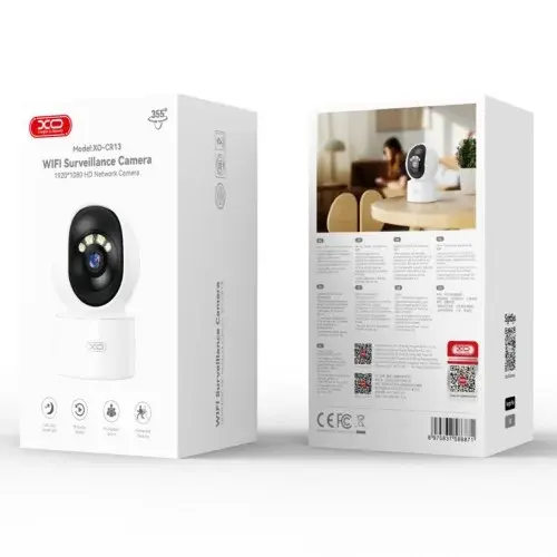MR4_147359 Камера відеоспостереження xo cr13 standard edition eu smart 200w pixel camera, білий XO