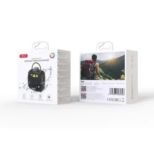 MR4_147588 Акустична система xo f77 portable outdoor waterproof rgb wireless speaker, чорний XO
