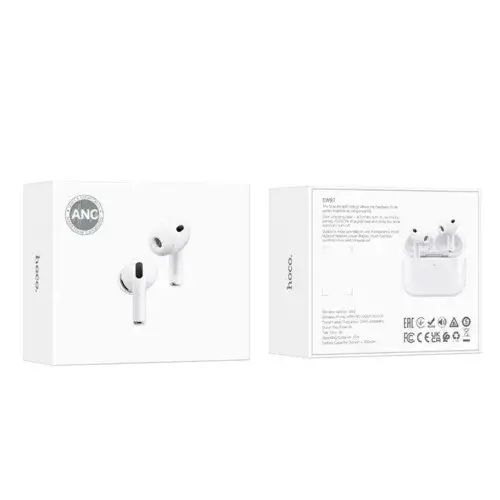 MR4_151866 Навушники бездротові hoco ew97 true wireless anc noise reduction bt headset, білий HOCO