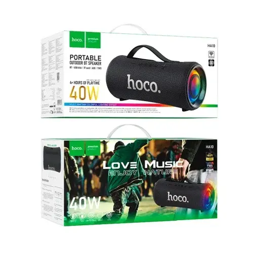 MR4_152121 Акустична система hoco ha10 oleada outdoor bt speaker, чорний HOCO