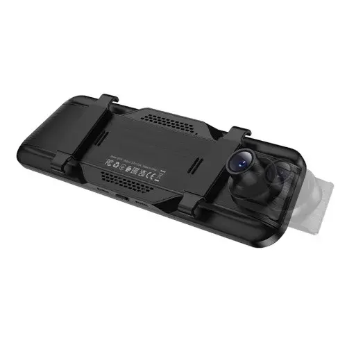 MR4_152326 Відеореєстратор автомобільний hoco dv16 із дзеркалом 9.66 streaming media driving recorder, чорний HOCO