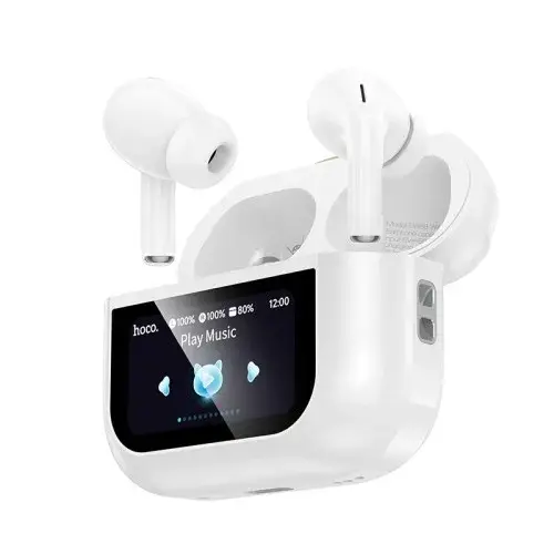 MR4_152409 Навушники бездротові hoco ew88 rampino true wireless anc touch screen bt headset, білий HOCO