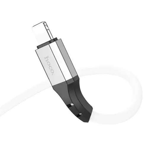 MR4_152421 Кабель pd hoco x86 ip spear pd silicone charging data cable 1 m, білий HOCO