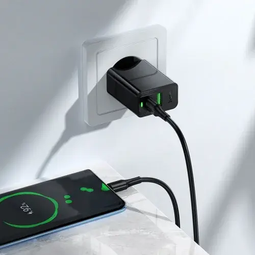 MR4_153108 Мережевий зарядний пристрій hoco cs94a leader pd20w, qc3.0 charger (eu) HOCO