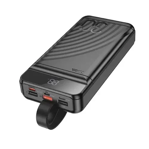 MR4_29836 Зовнішній акумулятор power bank hoco j123b element 22.5w+pd20w fully compatible with lcd and led-lamp 30000mah, чорний HOCO