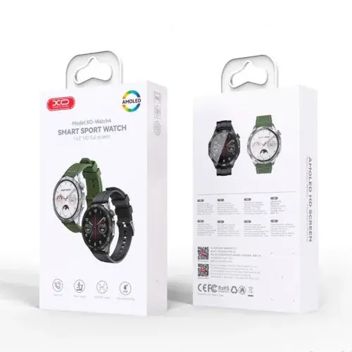 MR4_30222 Смарт-годинник xo watch4 amoled smart sports call watch, сірий XO