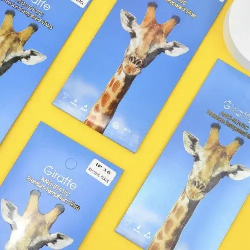 MR4_39364 Захисне скло giraffe anti-static glass для redmi 9a, 9c, 10a, чорний, (тех. пак), (5 шт.) PRC