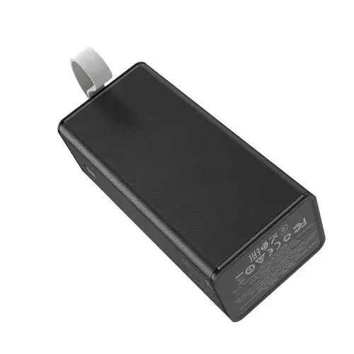 MR4_40731 Зовнішній акумулятор power bank hoco j86 powermaster fully compatible pd20w, qc, lcd, lamp 40000mah, чорний HOCO