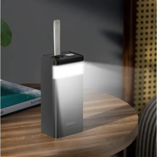 MR4_40731 Зовнішній акумулятор power bank hoco j86 powermaster fully compatible pd20w, qc, lcd, lamp 40000mah, чорний HOCO