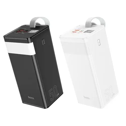 MR4_40733 Зовнішній акумулятор power bank hoco j86a powermaster fully compatible pd20w, qc, lcd, lamp 50000mah, чорний HOCO